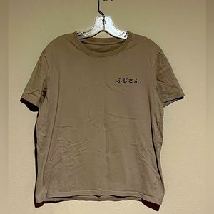 SHEIN Beautiful Mountain Dark Beige/Grey T shirt